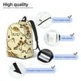 thumbnail image 5 of Daiia Cartoon Dinosaurs Vintage Canvas Backpack for Men and Women ,Hiking Backpack,Travel Laptop Bag for School,Large Capacity Backpack, 5 of 8