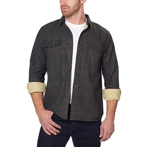 Freedom Foundry Men’s Chamois Flannel Shirt, Black, XXL