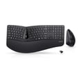 thumbnail image 1 of Perixx Periduo-605, Clavier Ergonomique Sans Fil et Combo Souris Verticale, Repose-Poignets Réglable et Touches à Membrane Profil Bas, Noir, US English, 1 of 7