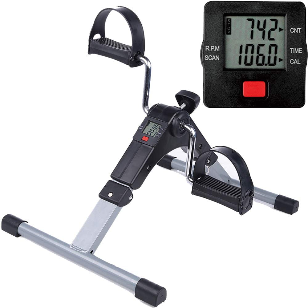 Details about   Mini Arm Leg LCD Exercise Bike Folding Pedal Exerciser Foot Hand Cycle Peddler 
