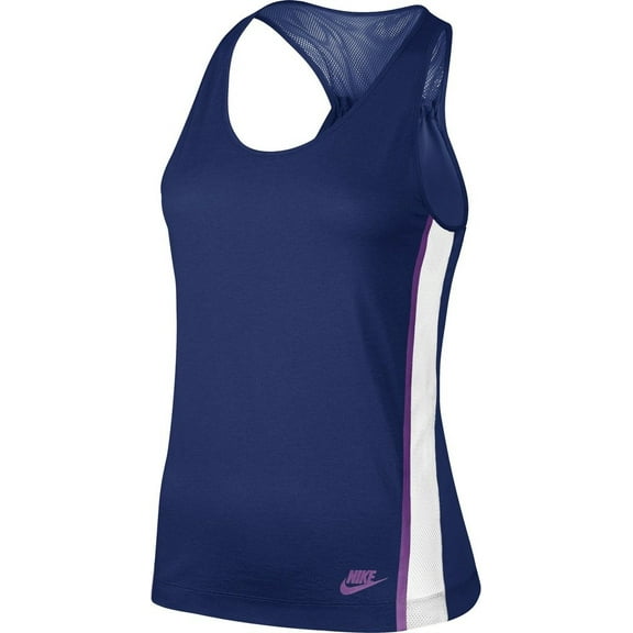 Womens Nike Bonded Tank Top Running Shirt X-Small XS Royal Blue Cosmic Purple