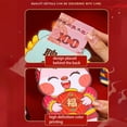 thumbnail image 3 of 6pcs/set Party Supply CNY Spring Festival Cartoon Dragon Chinese Red Envelopes Packet Envelopes Dragon Year New Year Pocket Bag F, 3 of 8