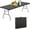 6FT Black, variant on Wubio 8FT Folding Table, Plastic Table Camping Table Foldable Portable Picnic Table Outdoor Dining Table with Carrying Handle for Kitchen Party Outdoor Indoor Wedding BBQ 94 x 29 x 29 Inches,White