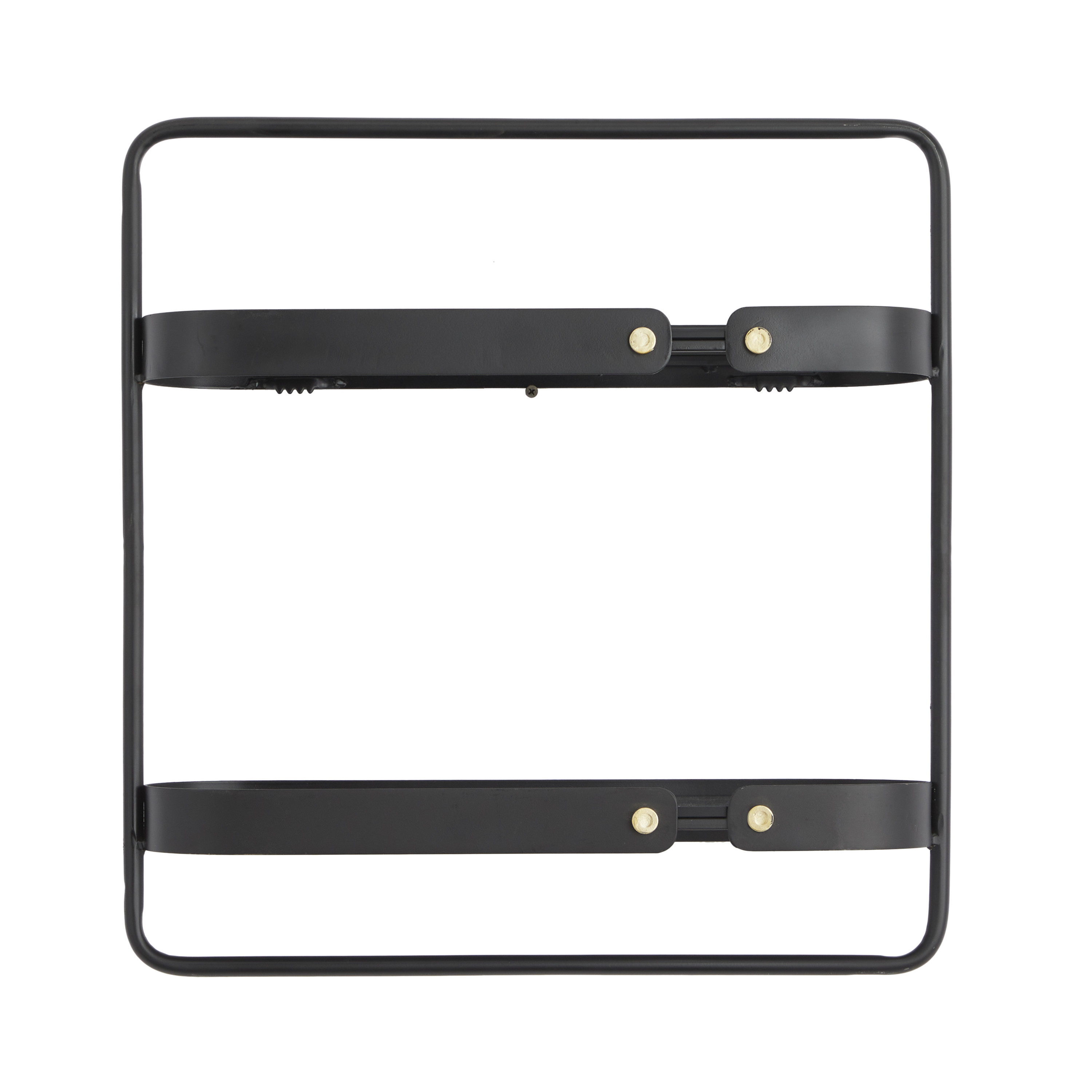 CosmoLiving by Cosmopolitan 20" x 6" 2-Tier Black Wall Shelf