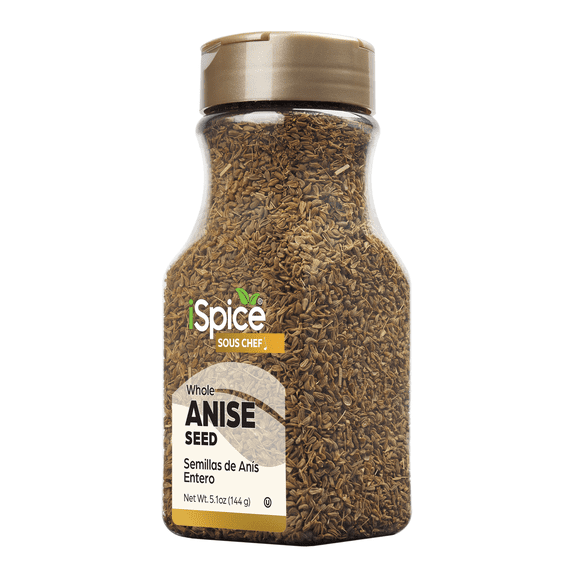 iSpice | Anise Seed Whole | 5.1 oz | Gourmet Spice | Kosher | Perfect for Baking Cooking