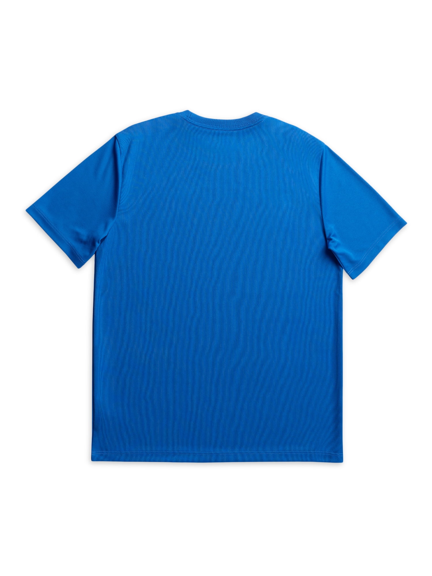 Athletic Works Boys Active Solid and Print Short Sleeve T-Shirts, 3-Pack, Sizes 4-18 & Husky