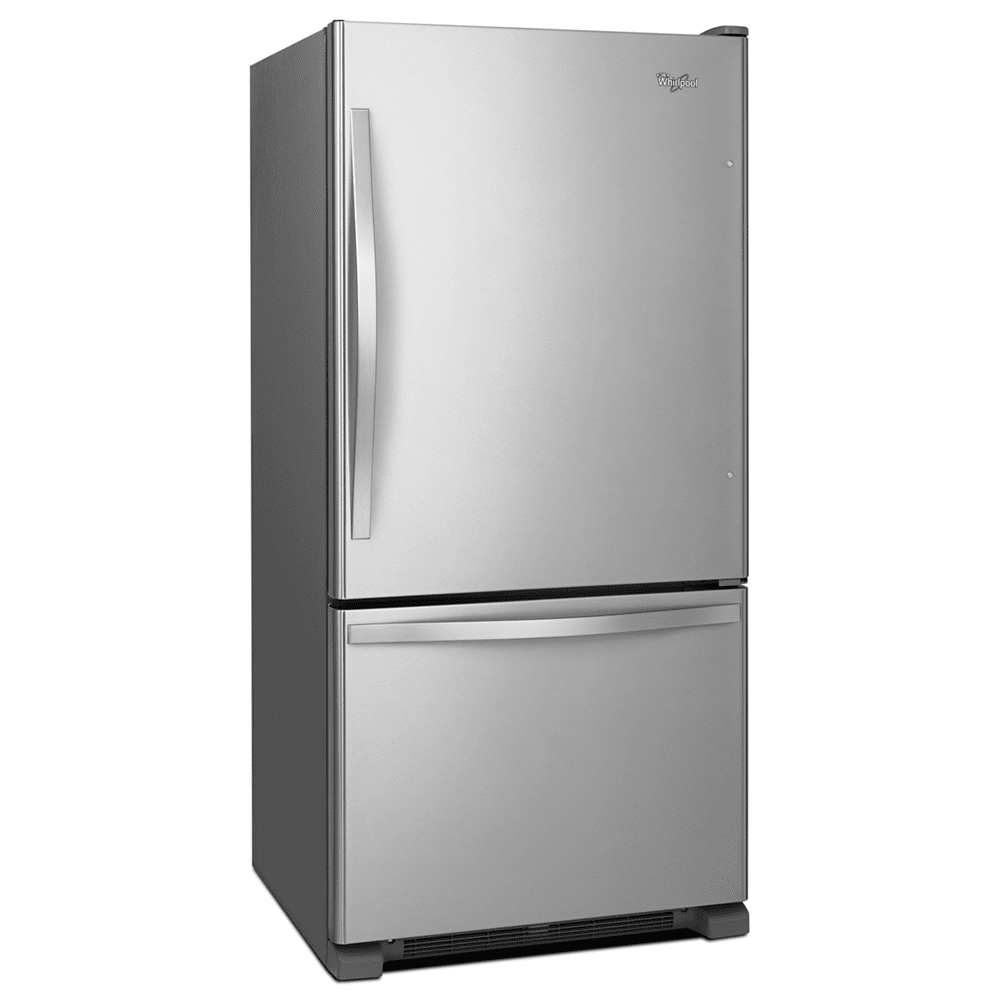 Whirlpool® Brand New WRB322DMBM - 33-inches wide Bottom-Freezer Refrigerator with Spill Guard™ Glass Shelves - 22 Cu. ft