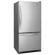 Whirlpool® Brand New WRB322DMBM - 33-inches wide Bottom-Freezer Refrigerator with Spill Guard™ Glass Shelves - 22 Cu. ft