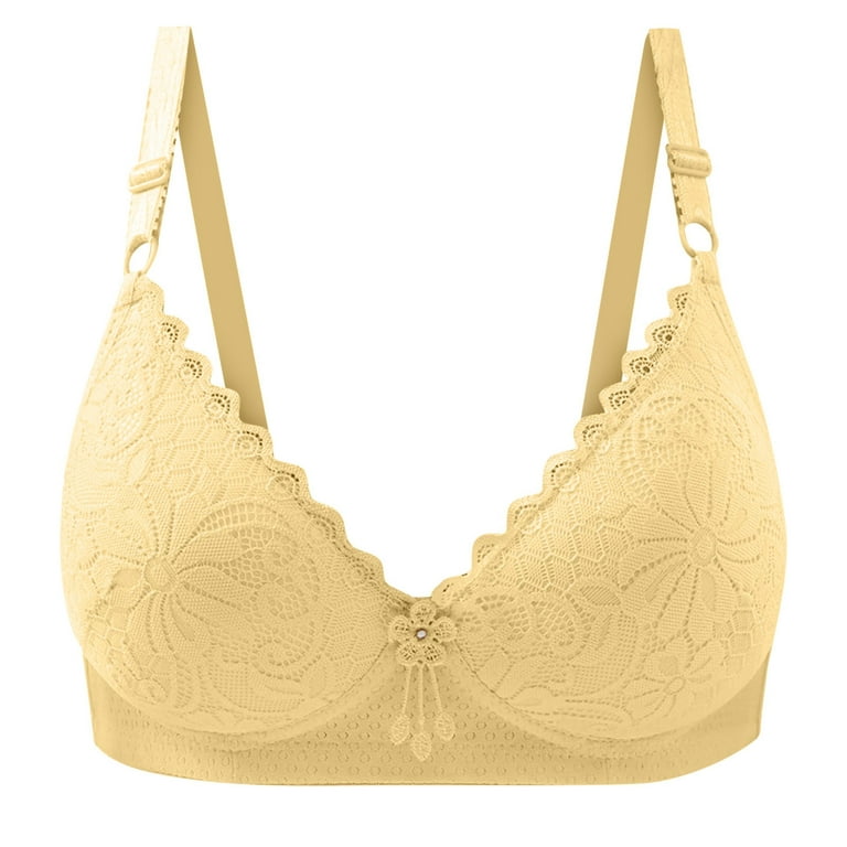 Floral Lace Full Coverage Wirefree Bra