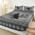 thumbnail image 3 of Castle Fairy Teens Safari Wolf Queen Sheet Sets,Tribal Aztec Bed Set, 3 of 7