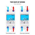 thumbnail image 4 of Amdohai Digital Electric Energy Meter Single Phase DIN Rail Electricity Meter One Phase Two Wire Multifunction Electrical Meter, 4 of 7