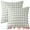 White, variant on Unique Bargains Plaid Throw Pillow Covers Square Linen Cushion Pillowcase Grey 16" x 16"