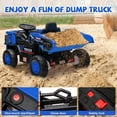 thumbnail image 6 of Kids Ride On Truck Toy, Electric Dump Truck with Remote Control – Automatic Dump Bed, Shovel, LED Lights, Music & Shock Absorption – Construction Vehicle for Ages 3+, 6 of 6