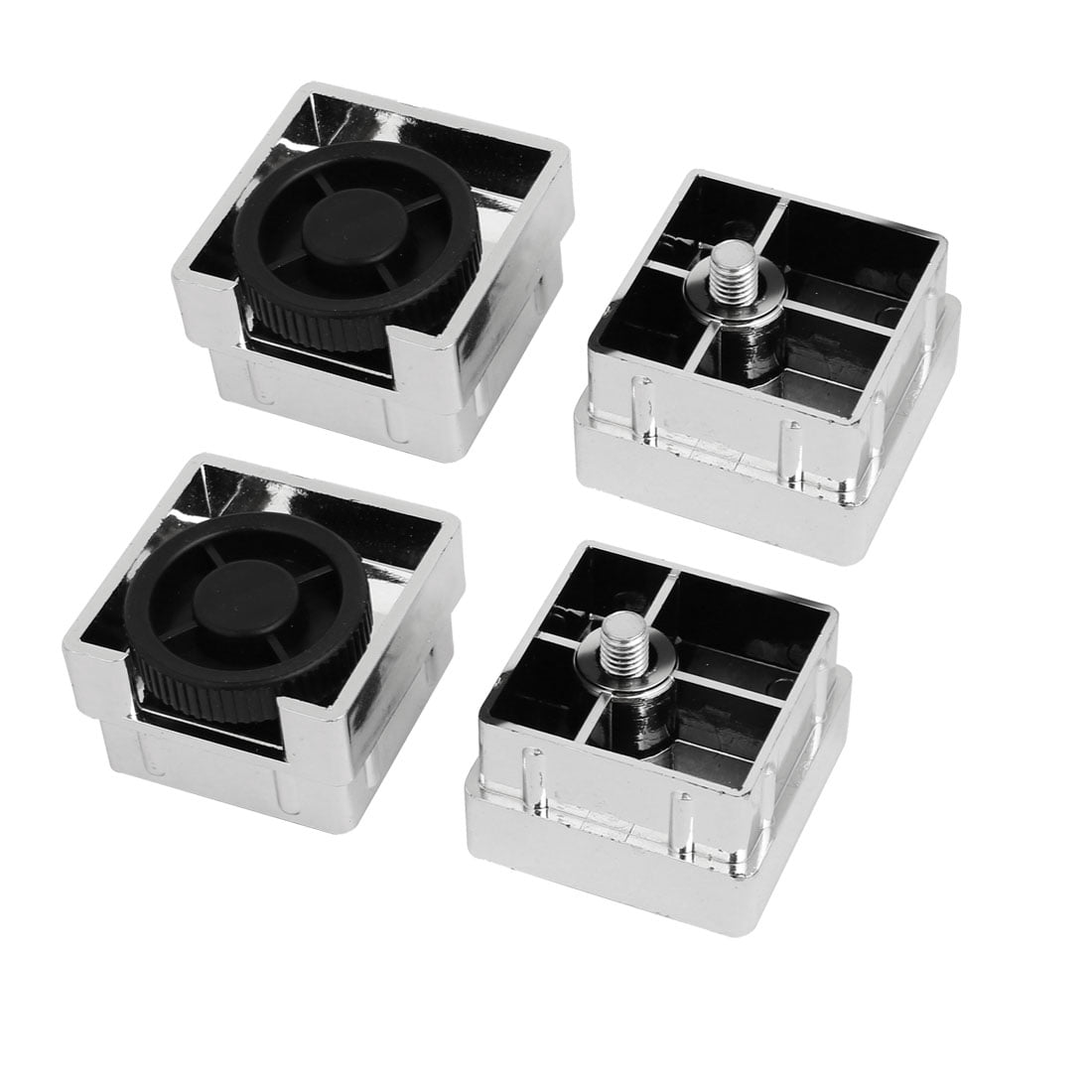 Sliding Leveler 50mmx50mm Adjustable Cabinet Leg Feet Support Glide Slide Leveler 4pcs ...