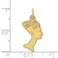 thumbnail image 2 of 10k Yellow Gold EGYPTIAN HEAD Charm - 1.5 Grams - Measures 25x13mm Wide, 2 of 2