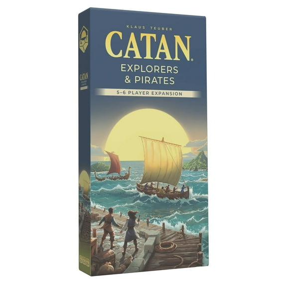 CATAN 6E – Explorers & Pirates 5-6 Player Strategy Board Game Expansion for Ages 10 , from Asmodee