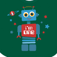 thumbnail image 4 of Inktastic Robot 1st Birthday Boys Baby Bib, 4 of 4