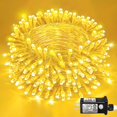 thumbnail image 1 of Guirnalda de luces navideñas Einiiya, 28 m, 250 LED, 8 modos, blanco cálido, 1 of 9