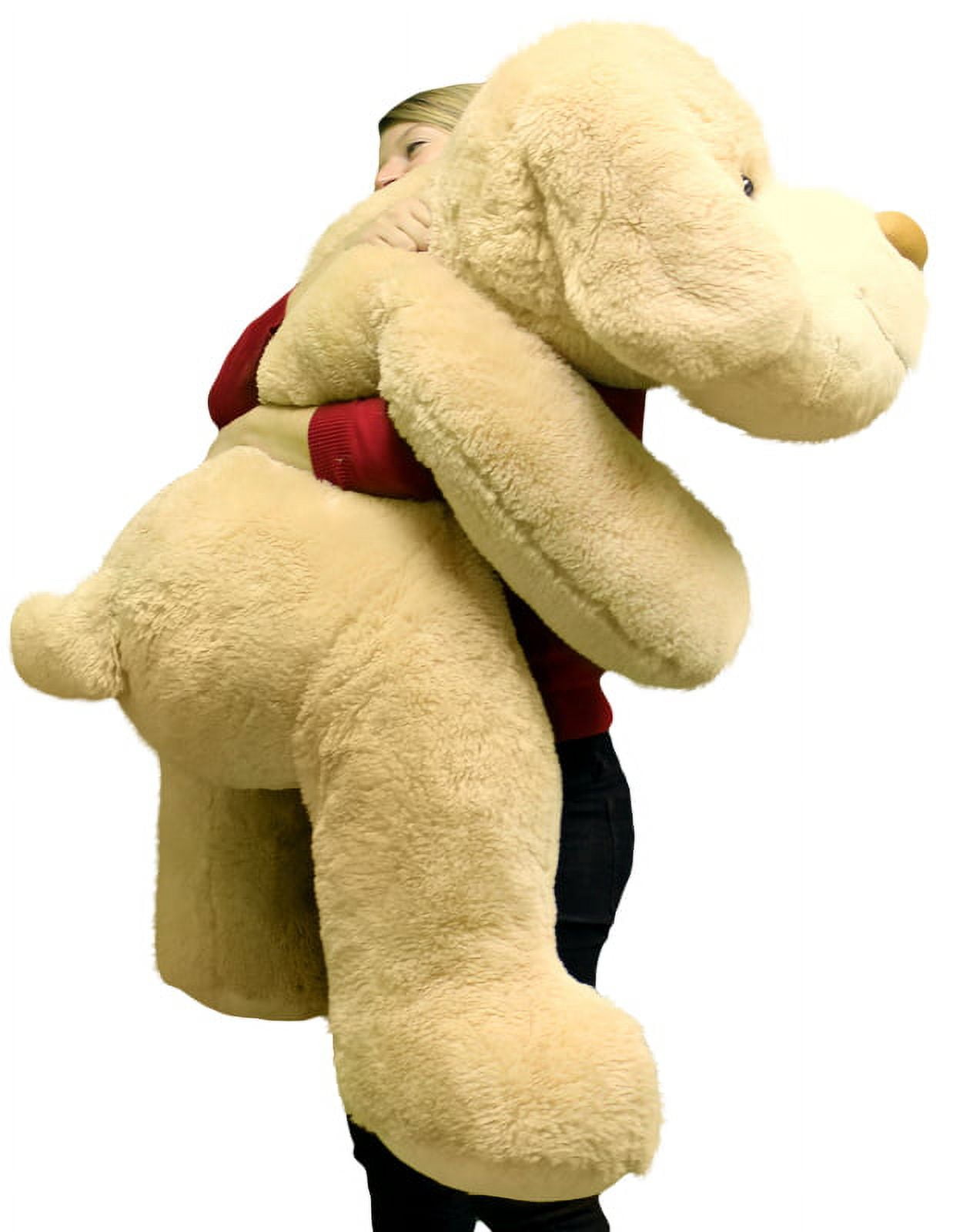 Giant Stuffed Puppy Dog 5 Feet Long Squishy Soft Extremely Large Plush Cream Color Walmart