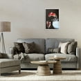 thumbnail image 2 of Stupell Industries Fish Diving Into Wine Glass Animals Painting White Framed Art Print Wall Art, 16 x 24, 2 of 8