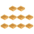 thumbnail image 1 of Unique Bargains 14x14x6mm Radiateurs en Aluminium Radiateurs Électroniques pour MOS IC Puce Ton Or 10 Pack, 1 of 4