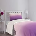 thumbnail image 3 of Ambesonne Ombre Quilted Bedspread Set 2 Pcs, Abstract Tone Modern, Twin Size, Purple Lavender, 3 of 5