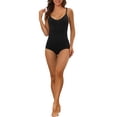 thumbnail image 2 of Unique Bargains Women's Tummy Shapewear Adjustable Straps Sculpting Bodysuit S Black, 2 of 6