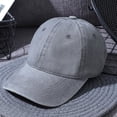 thumbnail image 5 of Men's Washed Pure Color Cap Baseball Cap, 5 of 5