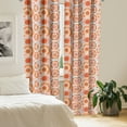 thumbnail image 2 of Ambesonne Modern Curtains, Circles Splashes Blots Dots, Pair of 28"x84", Persian Orange and Soft Blue, 2 of 5