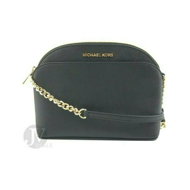 Michael Kors Emmy Saffiano Leather Medium Crossbody Bag (powder blush)  35S9GTVC2L-424 - AllGlitters