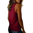 thumbnail image 6 of Fewfanhot Women's Tops V Neck Sleeveless Dressy Casual Blouses Business Work Tank Tops, 6 of 6