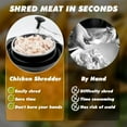 thumbnail image 4 of LONGOMA Chicken Shredder Tool Twist - 10" Large Meat Shredder Tool Twist, 3 Layers Pork Beef Breast Shredded Masher Grinder, Ergonomic Handle, Dishwasher Safe Anti-Slip Heat Resistant, 4 of 8