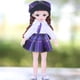 thumbnail image 3 of Muñeca BJD de 23 cm para vestir, jugar a la moda, muñeca princesa para Navidad Púrpura, 3 of 4