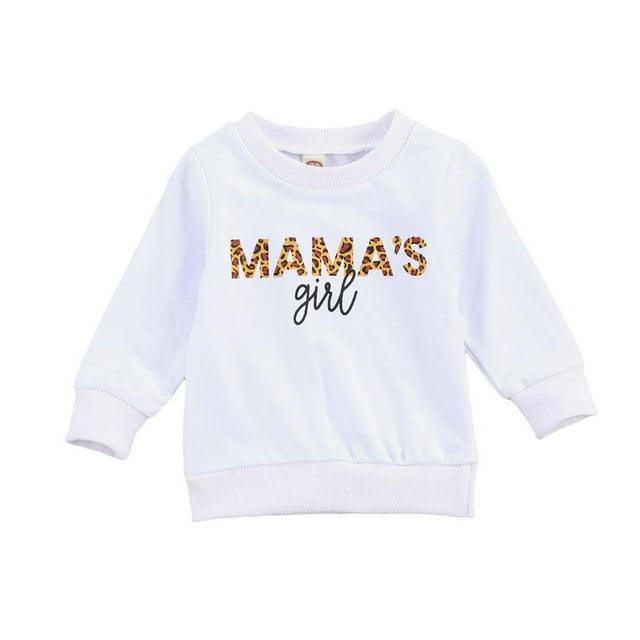 Chemises à Manches Longues pour Bébé Fille, Chandail-Over chandail en Molleton Maman Fille, Tenue Décontractée Automne