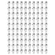 thumbnail image 3 of 100 juegos de soportes para LED de plástico cromado de 3 mm para bombillas de diodos emisores de luz plateadas, 3 of 9