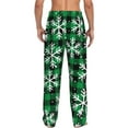 thumbnail image 3 of Balery Men'S Christmas Pattern At Buffalo Plaid Pants,Sleepwear Pants,Pajama Pants,Pj Bottoms Drawstring And Pockets-Large, 3 of 9
