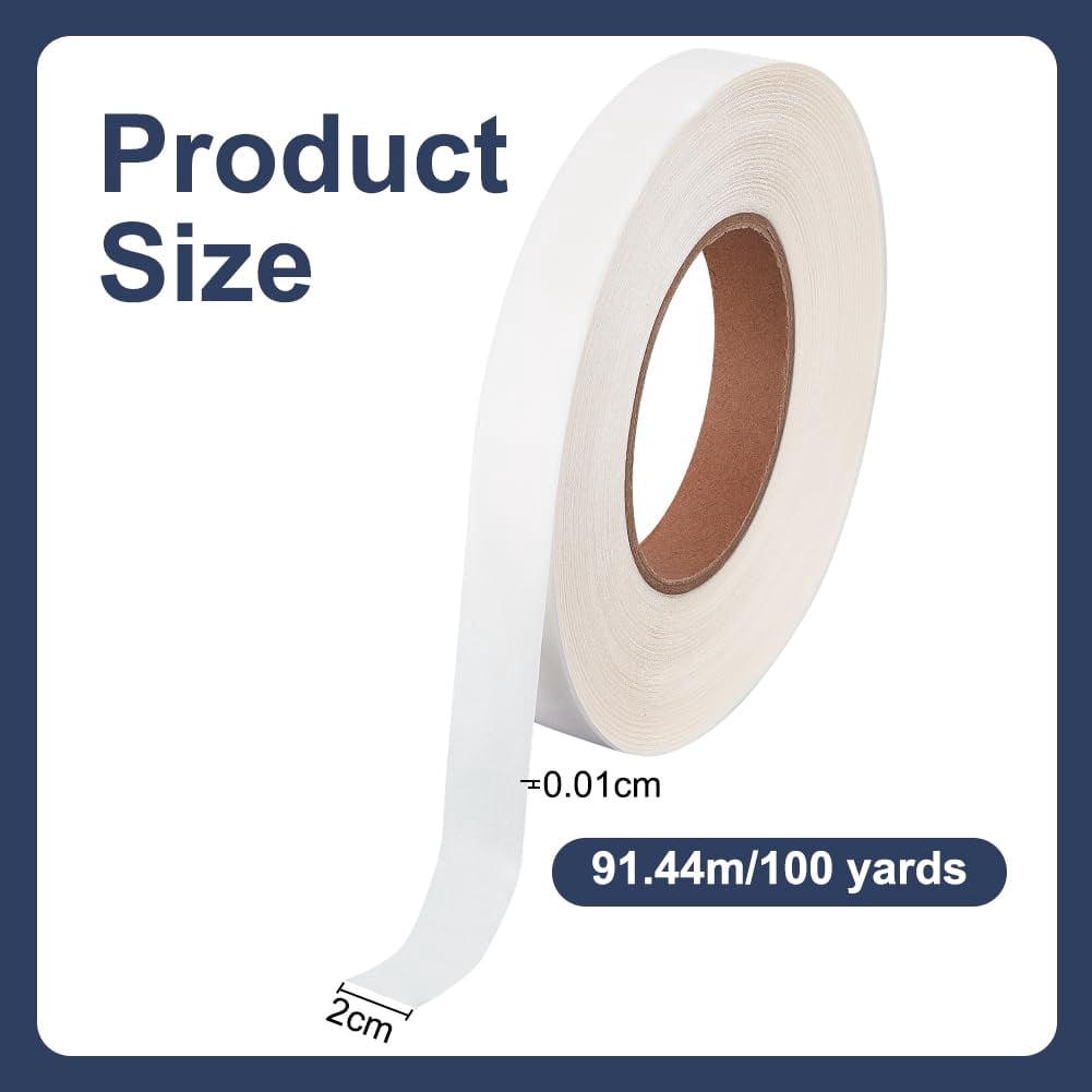 100 yard TPU Adhesive Tape Floral White 20x0.1mm Plastic