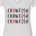 thumbnail image 4 of Inktastic Crawfish Crawfish Crawfish Women's V-Neck T-Shirt, 4 of 5