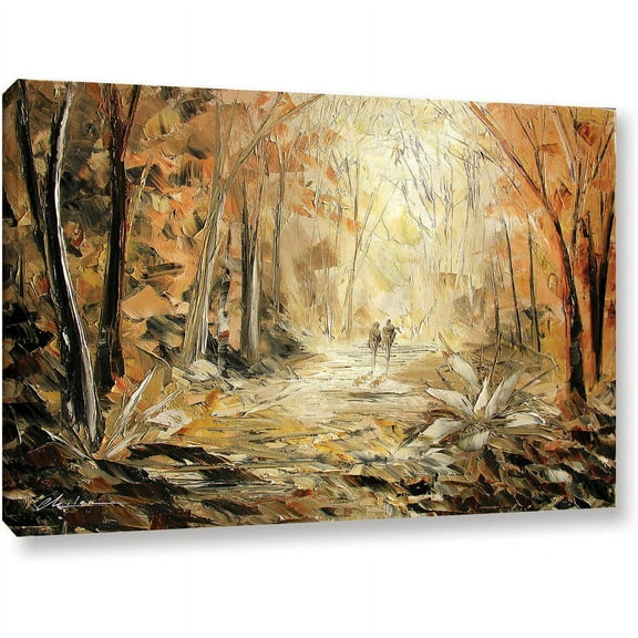 ArtWall Milen Tod "Couple's Stroll" Gallery-wrapped Canvas