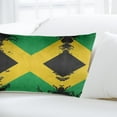 thumbnail image 6 of Jamaica Flag Jamaican Throw Pillow Cushion Cover Decorative Rectangle Pillow Case 14"x20", 6 of 7