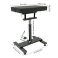thumbnail image 5 of Peakora Stable H-Shaped Base Armrest Stand, 28.74-36.22in Height Adjustment, Black Artificial Leather for Nail Salons, Beauty Parlors & Home Use, 5 of 11