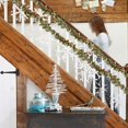thumbnail image 4 of Christmas Rattan Garland, Artificial Christmas Garland, 2.2m Long Winter Mantel Staircase Porch Decoration, Green PVC Flexible Durable Christmas Decoration Strip, 4 of 6