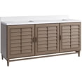 thumbnail image 2 of James Martin Vanities 620-V72-WW-1WZ Portland 72" Double Basin Wood Vanity Set - Wood, 2 of 7