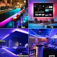 thumbnail image 5 of Led Strip Lights Kit 65.6ft 5050 SMD RGB Flexible LED Tape Lights Waterproof with DC12V Power Supply 44Key IR Remote Controller for Under Cabinet Lighting Bedroom, Living Room, 5 of 8