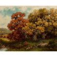 thumbnail image 3 of Robert Melvin Decker 24x20 Black Modern Framed Museum Art Print Titled - Adirondack Foliage, 3 of 5