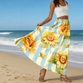 thumbnail image 6 of Fashion Women Skirts New Casual All-match Skirt Loose Elastic Waist Floral Print Ethenic Style Boho Skirt Bohemian Style Skirt, 6 of 6
