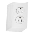 thumbnail image 5 of 20 piezas pegatinas de toma de corriente simuladas, bromas, cubiertas de enchufes eléctricos blancos, calcomanías divertidas para bromas en el hogar y la Oficina, 5 of 5
