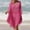Hot Pink, variant on 2024 Swimdress for Women Plus Cover Up Quick Drying Womens Bathing Suit Bikini Swimsuit Coverup Beach Tassels Loose Hollow Out Coverup Skirt Solid Trendy Black