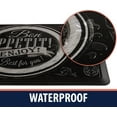 thumbnail image 5 of Home Sweet Home Anti Fatigue Kitchen Floor Mat - Non Slip Foam Comfort Standing Mat with Stain & Water Resistant Surface (Black Bon Appetit, 24" W x 36" L), 5 of 8