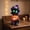 #89-Halloween Frankenstein Cat, variant on Halloween Frankenstein Cat LED Light, 7.87 Inch Resin Glowing Dog Figurine with Pumpkin, Indoor Outdoor Decor for Porch Mantel Party Home
